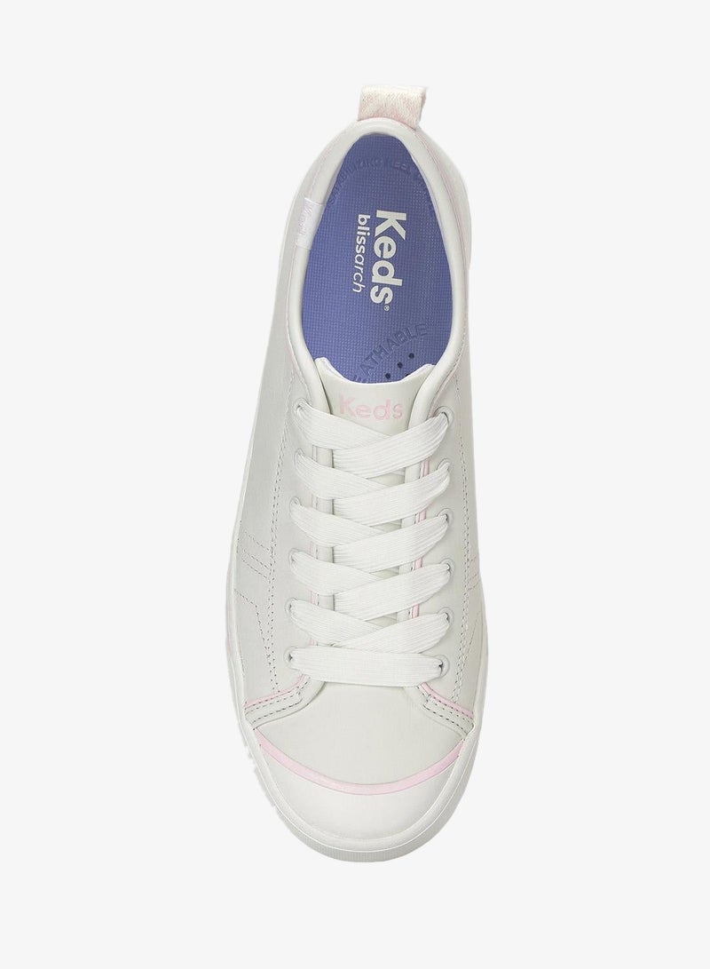 Keds Women's Cruise Lace Up Leather Casual Sneaker White - Image 5